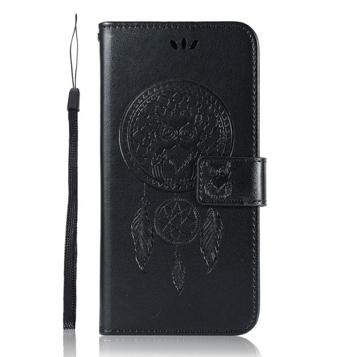 Bild 2,  Samsung Galaxy S22 Ultra Fodral Owl Dreamcatcher Svart - Teknikhallen.se