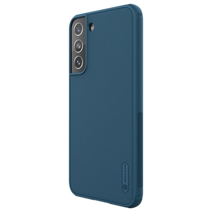 Bild 2, NILLKIN NILLKIN Samsung Galaxy S22 Skal Frosted Shield Blå - Teknikhallen.se