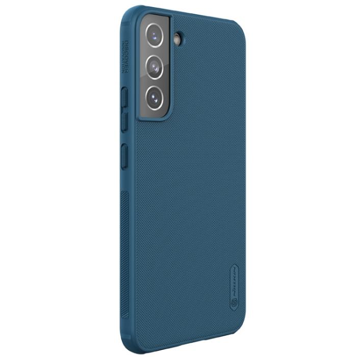 Bild 3, NILLKIN NILLKIN Samsung Galaxy S22 Skal Frosted Shield Blå - Teknikhallen.se