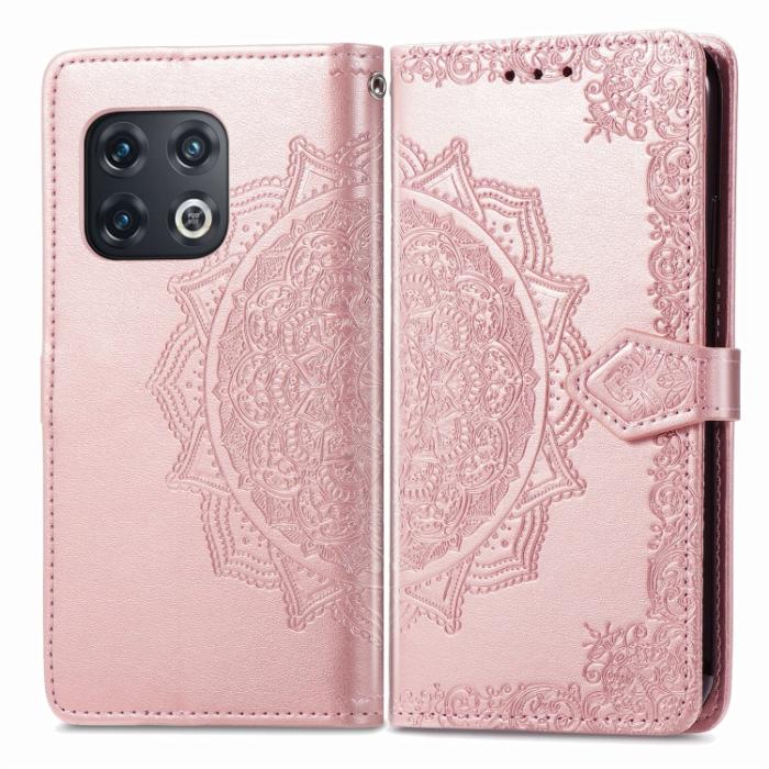 Bild 2,  OnePlus 10 Pro 5G Fodral Mandala Läder Roséguld - Teknikhallen.se
