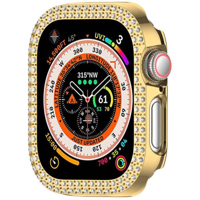 Bild 5,  Apple Watch 10 42 mm Skal Rhinestone Guld - Teknikhallen.se
