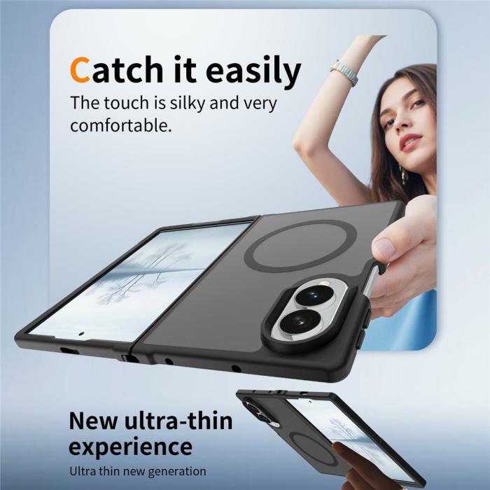 Bild 5,  Samsung Galaxy Z Fold 8 Skal MagSafe TPU Svart - Teknikhallen.se