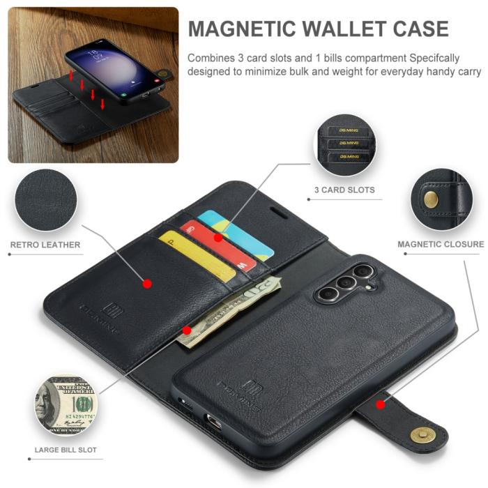 Bild 5, DG.MING DG.MING Samsung Galaxy A16 2in1 Magnet Fodral / Skal Svart - Teknikhallen.se