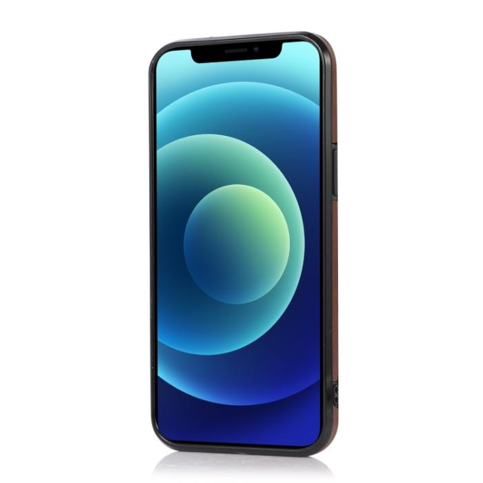 Bild 3,  iPhone 14 Pro Skal Med Kortfack Och Magnet Brun - Teknikhallen.se