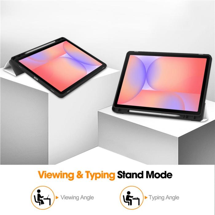 Bild 3,  Samsung Galaxy Tab S10 Lite Fodral Tri-Fold Katt - Teknikhallen.se