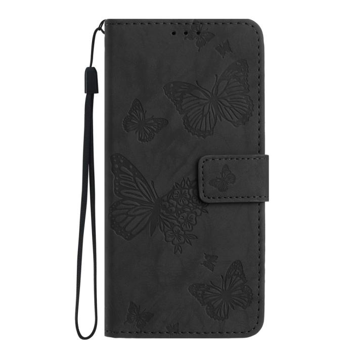 Bild 5,  Samsung Galaxy S26 Fodral Fjäril Tryck Svart - Teknikhallen.se
