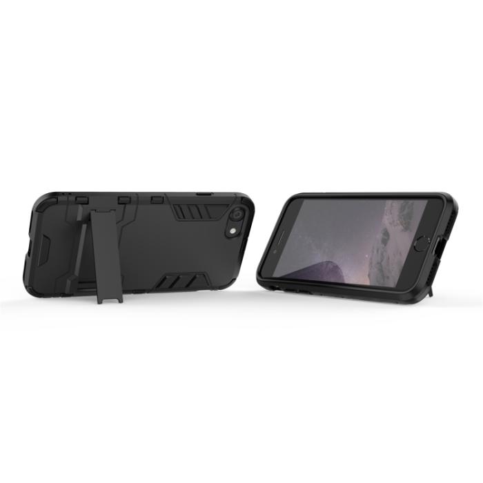 Bild 4,  iPhone 7/8/SE Skal Hybrid Armor Kickstand Svart - Teknikhallen.se