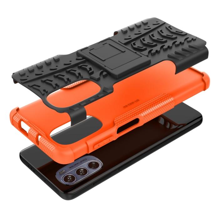 Bild 6,  Motorola Moto G62 5G Skal Ultimata Stöttåligt med Stöd Orange - Teknikhallen.se