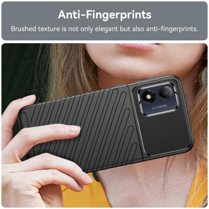 Bild 4,  Motorola Moto E13 Skal Twill Textur Svart - Teknikhallen.se