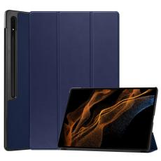  Samsung Galaxy Tab S9 Ultra Fodral Tri-Fold L&auml;der Bl&aring; - Teknikhallen.se