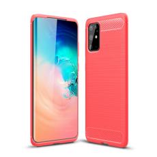  Samsung Galaxy S20 Plus - Borstat st&aring;l textur - R&ouml;d - Teknikhallen.se