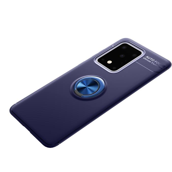 Bild 2,  Samsung Galaxy S20 Ultra - Ring Skal - Blå - Teknikhallen.se