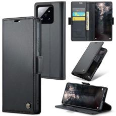 CASEME CASEME Xiaomi 14 Fodral RFID Litchi L&auml;der Svart - Teknikhallen.se