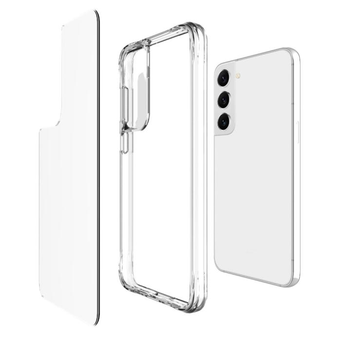 Bild 2,  Samsung Galaxy S23 Plus Skal Shockproof Hybrid Transparent - Teknikhallen.se