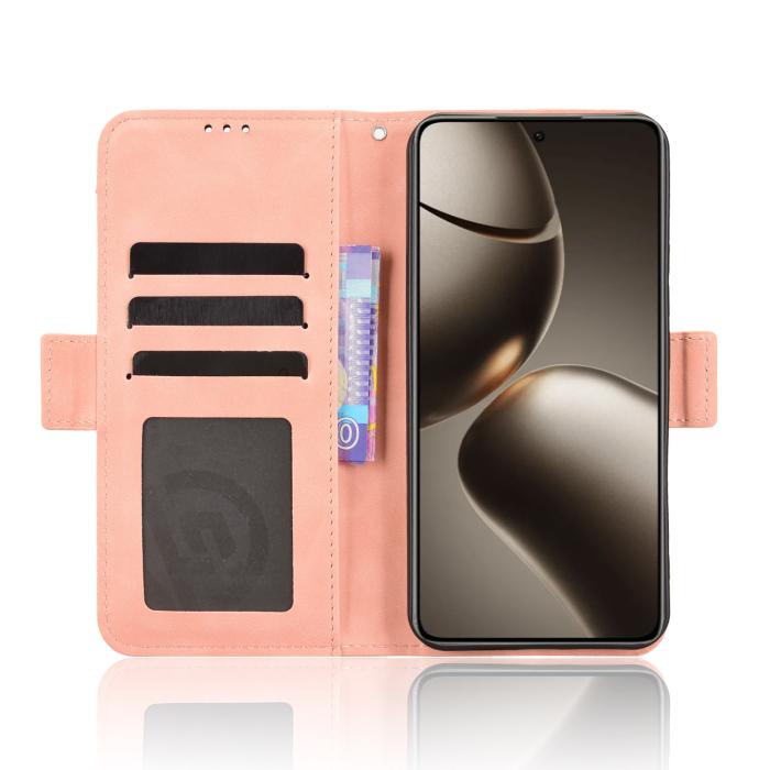 Bild 6,  Xiaomi 15T Pro Fodral Med Avtagbart Kortfack Rosa - Teknikhallen.se