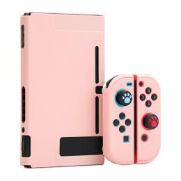  Nintendo Switch Skal Silikon Komplett Paket Rosa - Teknikhallen.se