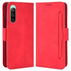  Sony Xperia 10 IV Fodral Avtagbart Kortfodral R&ouml;d - Teknikhallen.se