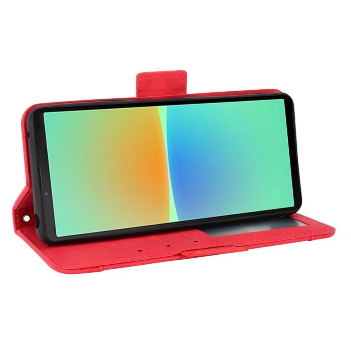 Bild 3,  Sony Xperia 10 IV Fodral Avtagbart Kortfodral Röd - Teknikhallen.se