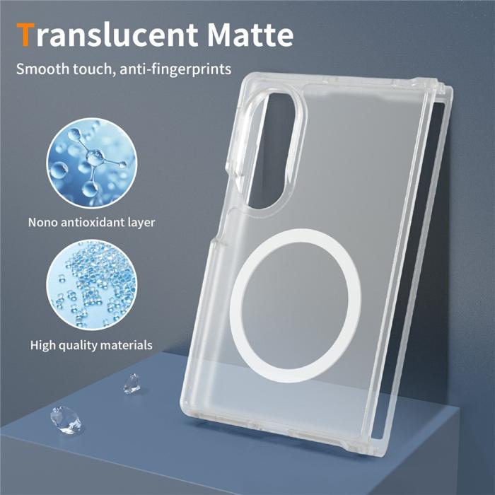 Bild 4,  Samsung Galaxy Z Fold 8 Skal MagSafe TPU Transparent - Teknikhallen.se
