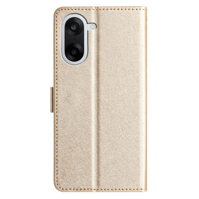 Bild 2,  OnePlus Nord CE5 Fodral Läder Guld - Teknikhallen.se