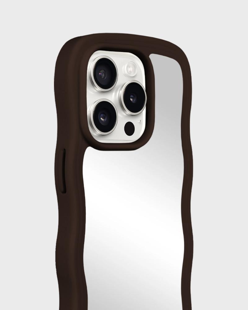 holdit holdit iPhone 15 Pro Skal Wavy Chocolate/Mirror - Teknikhallen.se