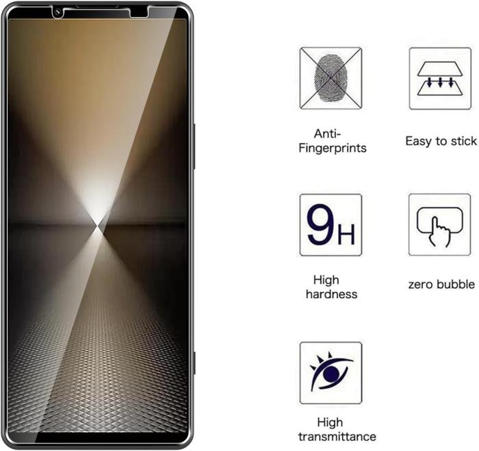 Bild 2,  2-Pack Sony Xperia 1 VI Skärmskydd Härdat Glas - Teknikhallen.se