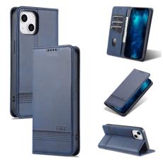 AZNS AZNS iPhone 14 Fodral Flip L&auml;der Bl&aring; - Teknikhallen.se