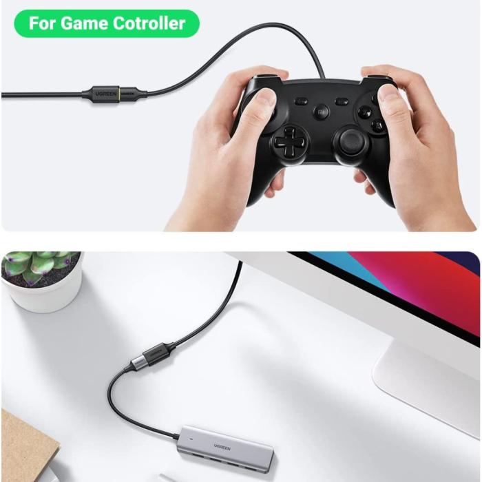 Bild 6, UGREEN UGREEN 1.5m USB 3.0 Hane Till Hona Förlängningskabel Svart - Teknikhallen.se