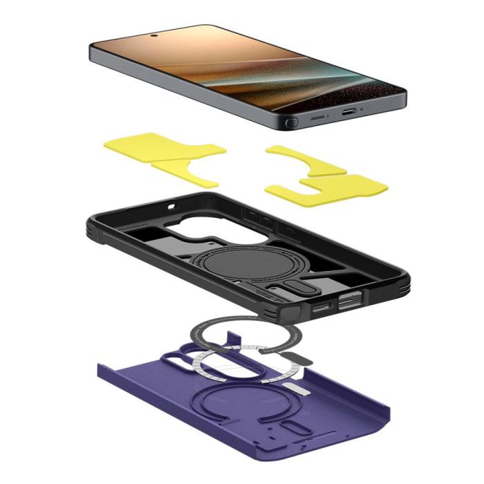 Bild 6, Spigen Spigen Galaxy S26 Ultra Skal MagSafe Tough Armor Ash Violet - Teknikhallen.se