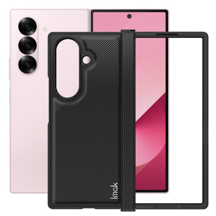 Bild 2, IMAK IMAK Samsung Galaxy Z Fold 7 Skal Kolfiber Textur Svart - Teknikhallen.se