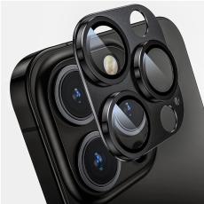ENKAY ENKAY iPhone 15 Pro / 15 Pro Max Linsskydd Aluminium H&auml;rdat Glas - Teknikhallen.se