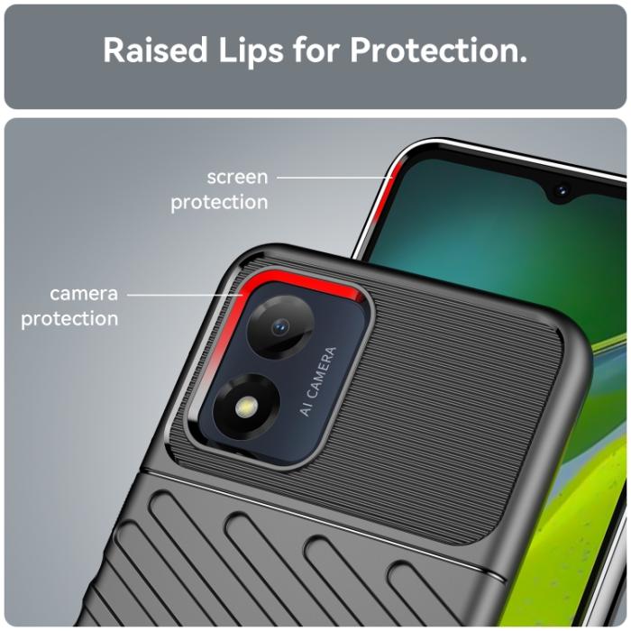 Bild 5,  Motorola Moto E13 Skal Twill Textur Svart - Teknikhallen.se