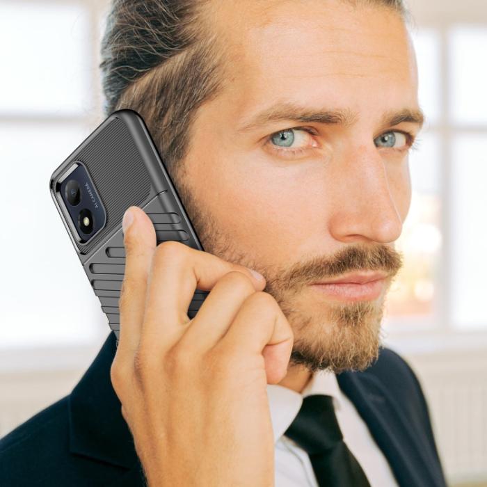Bild 6,  Motorola Moto E13 Skal Twill Textur Svart - Teknikhallen.se
