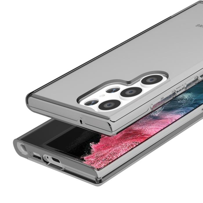 Bild 4,  Samsung Galaxy S23 Ultra Skal Shockproof Hybrid Grå - Teknikhallen.se