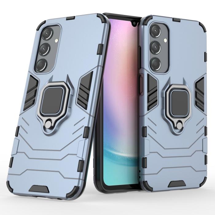 Bild 4,  Samsung Galaxy A25 5G Skal Ring Hybrid Armor Blå - Teknikhallen.se