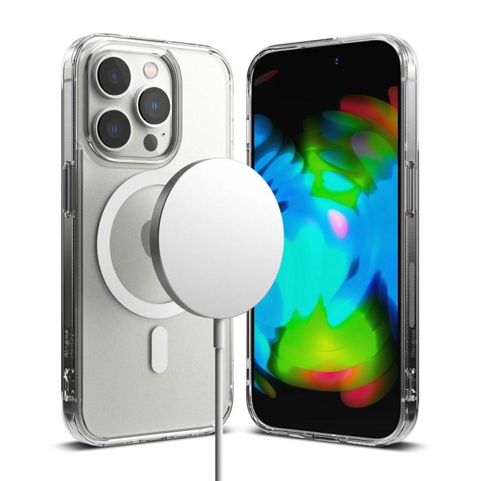 Bild 2, Ringke Ringke iPhone 14 Pro Max Skal Fusion MagSafe Matt Transparent - Teknikhallen.se
