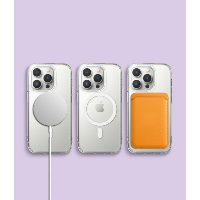 Bild 5, Ringke Ringke iPhone 14 Pro Max Skal Fusion MagSafe Matt Transparent - Teknikhallen.se