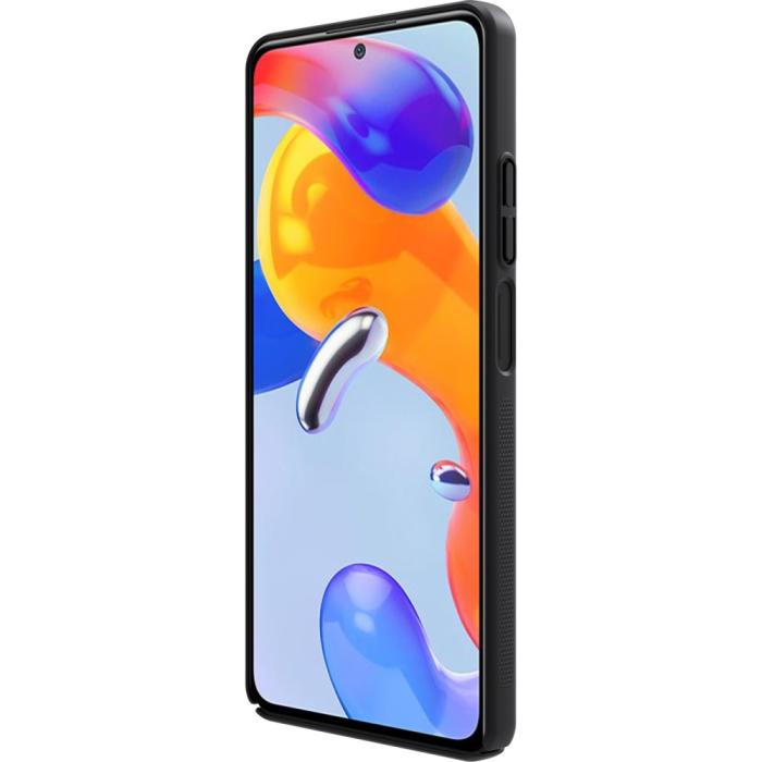 Bild 5, NILLKIN NILLKIN Xiaomi Redmi Note 11 Pro 5G Skal Frosted Shield Svart - Teknikhallen.se