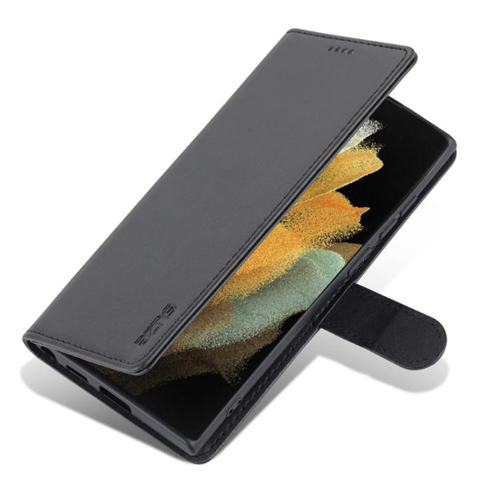 Bild 5, AZNS AZNS Samsung Galaxy S24 Ultra Fodral Retro Läder Svart - Teknikhallen.se