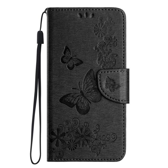Bild 5,  Samsung Galaxy A27 5G Fodral Läder Fjärilar Svart - Teknikhallen.se