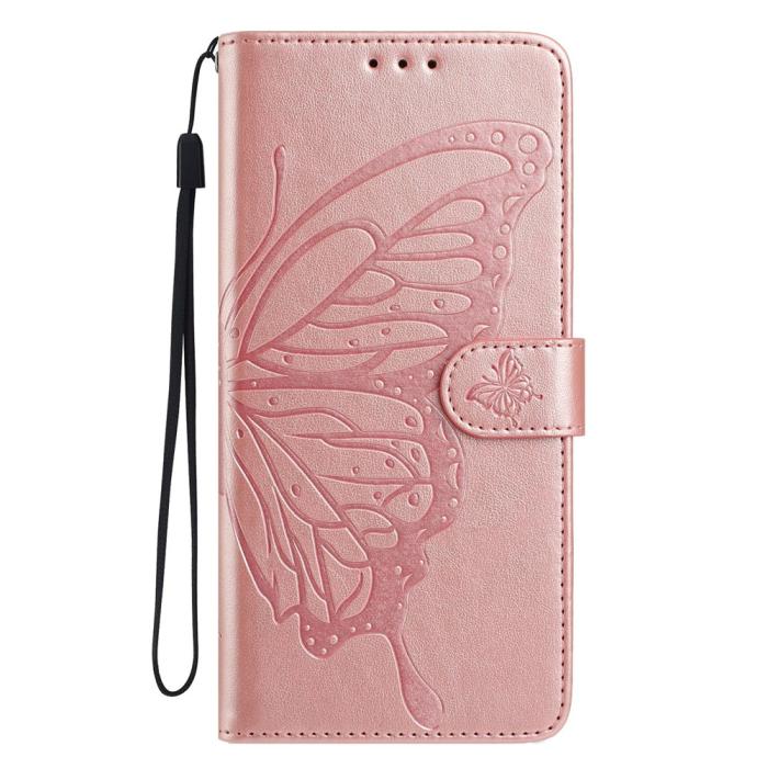 Bild 4,  Motorola Moto G56 5G Fodral Fjäril Tryck Roséguld - Teknikhallen.se