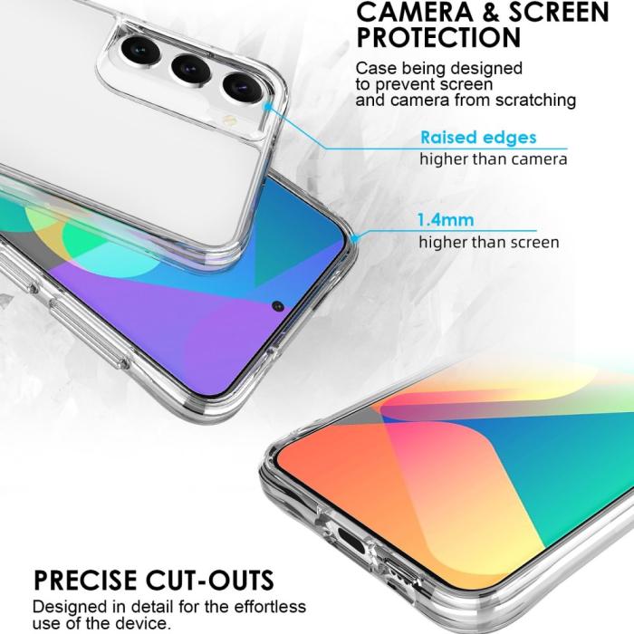 Bild 5,  Samsung Galaxy S23 Plus Skal Shockproof Hybrid Transparent - Teknikhallen.se