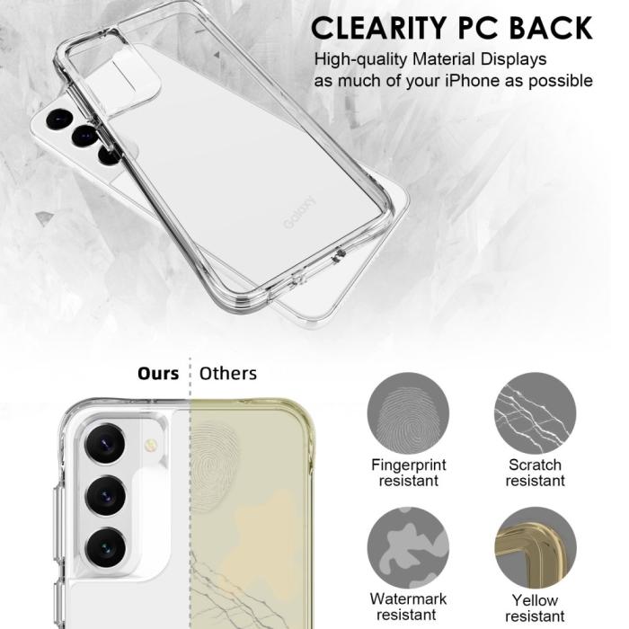 Bild 6,  Samsung Galaxy S23 Plus Skal Shockproof Hybrid Transparent - Teknikhallen.se