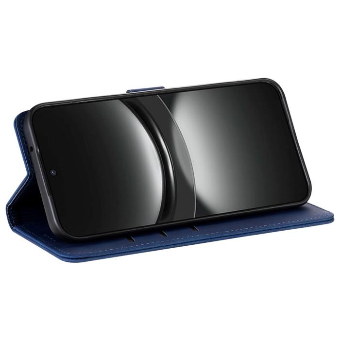 Bild 3, AZNS AZNS Samsung Galaxy S25 Ultra Fodral Läder Blå - Teknikhallen.se