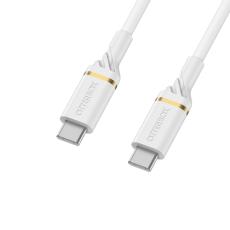 OtterBox OtterBox Premium 2m PD USB-C - USB-C Kabel Nylonfl&auml;tad Vit - Teknikhallen.se