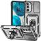  Motorola Moto G52/G82 Skal CamShield Ring Armor Silver - Teknikhallen.se