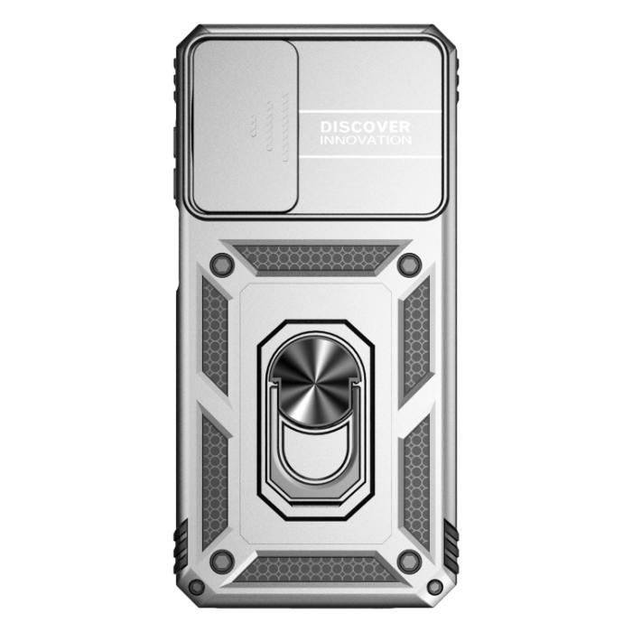 Bild 2,  Motorola Moto G52/G82 Skal CamShield Ring Armor Silver - Teknikhallen.se