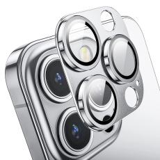 ENKAY ENKAY iPhone 15 Pro / 15 Pro Max Linsskydd Aluminium H&auml;rdat Glas - Teknikhallen.se