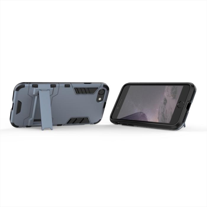 Bild 4,  iPhone 7/8/SE Skal Hybrid Armor Kickstand Navy Blue - Teknikhallen.se