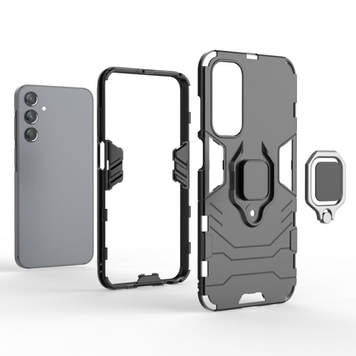 Bild 2,  Samsung Galaxy A25 5G Skal Ring Hybrid Armor Svart - Teknikhallen.se